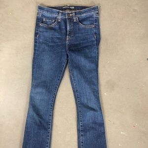 Veronica Beard Denim cropped and frayed